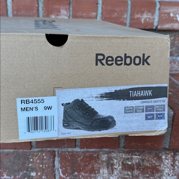 Reebok Men\'s Tiahawk RB4555 Composite Toe Waterproof Work Boots Black Size 9 main image 4